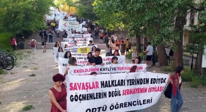 ODTÜ’de ‘Devrim Yürüyüşü’ gerekçesiyle 16 kişi gözaltına alındı