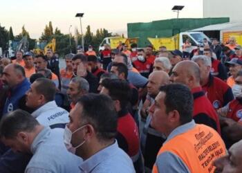 Maltepe Belediyesi işçileri iş bıraktı