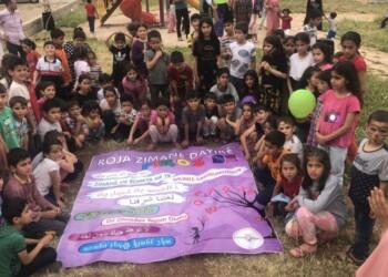 Kızıltepe’de çocuklar Kürt Dil Bayramı’nı kutladı