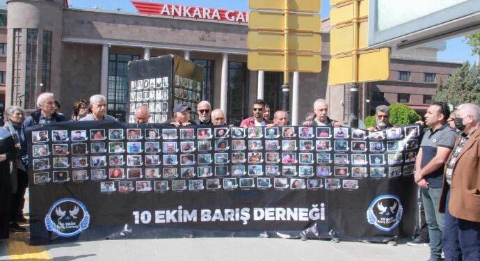 Ankara Katliamı’nda yaşamını yitirenler anıldı: 10 Ekim için adalet