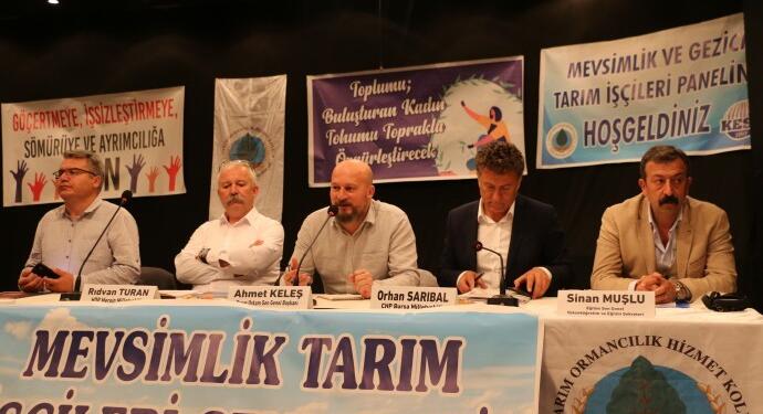 Mersin’de mevsimlik tarım işçilerinin sorunları konuşuldu