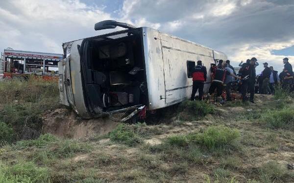 Çankırı’da işçi kaza yaptı: 18 yaralı