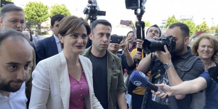 Canan Kaftancıoğlu cezaevinden çıktı