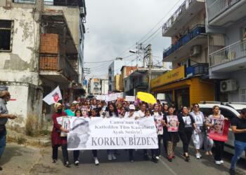 Kadınlar Cansu Geyik için yürüdü: Kadınların birliğinden korkun