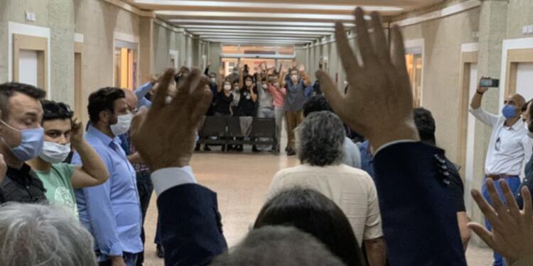 Kobanê Davası’nın görüldüğü adliyede provokasyon: HDP aleyhine slogan attılar