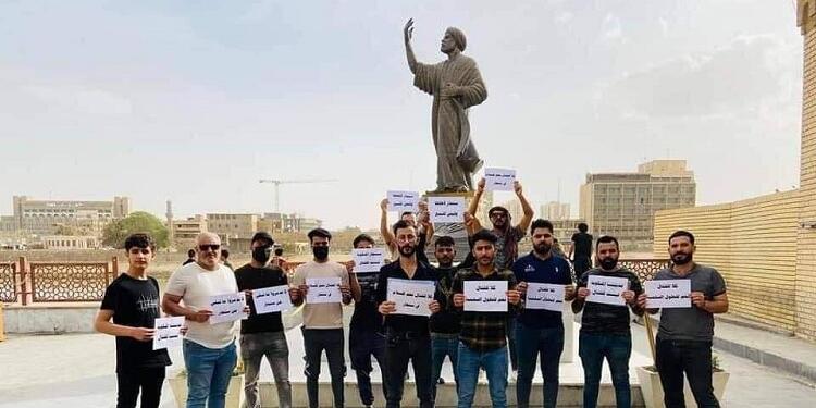 Bağdat’ta Şengal’e saldırılar protesto edildi