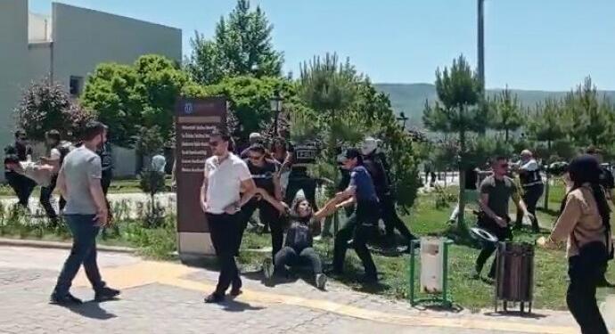 Dersim’de TÜGVA’yı protesto eden öğrenciler gözaltına alındı