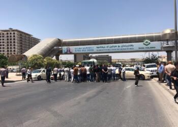 Süleymaniye’de yakıt zamlarına protesto