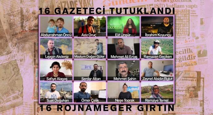 Urfa’da 16 kurumdan ortak açıklama: Gazetecileri serbest bırakın