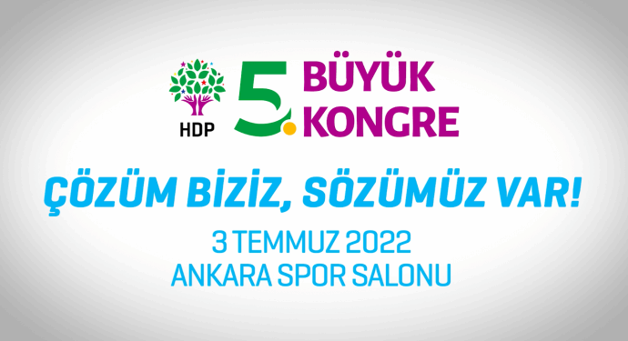 HDP’den 5. Büyük Olağan Kongreye çağrı