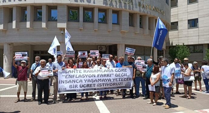 KESK’ten eylem: İnsanca yaşamak istiyoruz