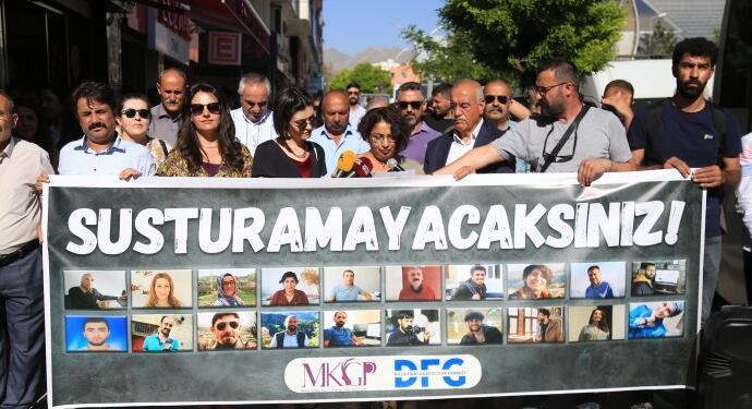 Van’dan gazeteciler için seslendiler: Özgür basın boyun eğmez