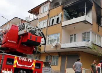 Evden çıkarılmak isteten kiracılar evi ateşe verdi