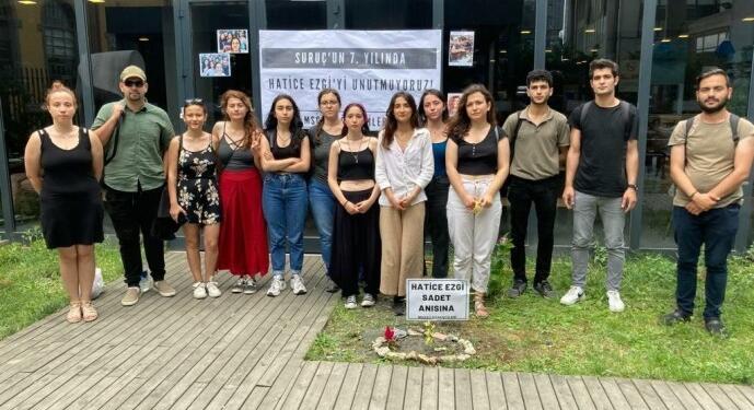 Suruç’ta katledilen Hatice Ezgi Sadet için fidan dikimi