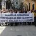 HDK Genel Merkezi binasının önünde protesto