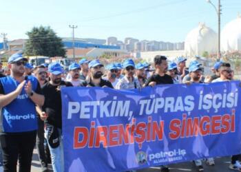 TÜPRAŞ işçilerinin arkadaşları için yaptığı eylem büyüyor