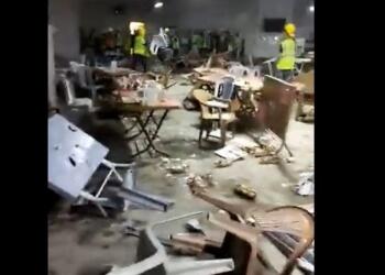 İzmir Şehir Hastanesi şantiyesinde işçilerden yemek isyanı