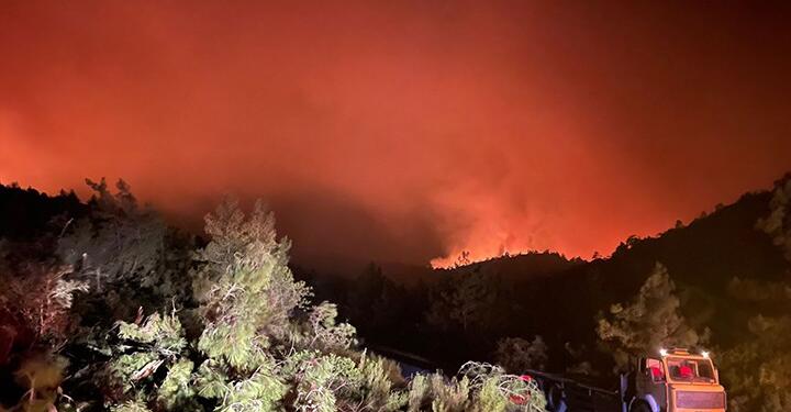 Marmaris’te orman yangını: Bir kişi gözaltına alındı