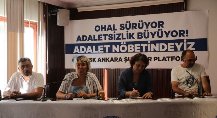 KESK’in Adalet Nöbeti 4’üncü gününde