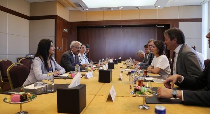 Sancar, Almanya Dışişleri Bakanı Baerbock görüştü