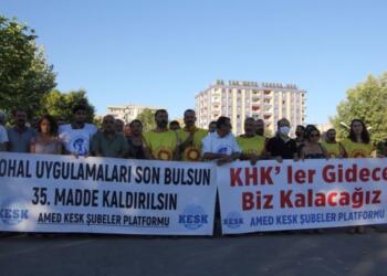 KESK’in adalet nöbeti 3’üncü gününde: Serbest kürsü kuruldu