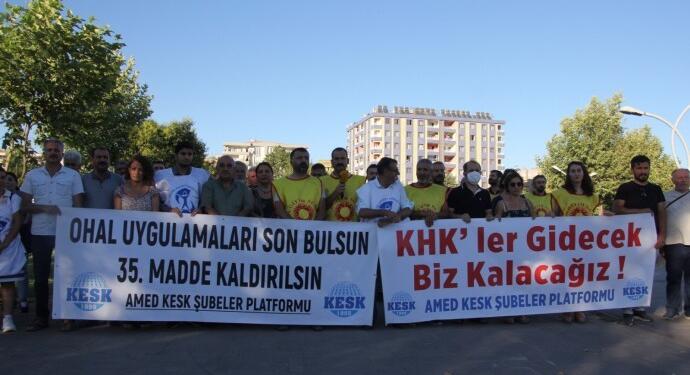 KESK’in adalet nöbeti 3’üncü gününde: Serbest kürsü kuruldu