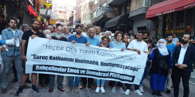 Suruç’ta katledilen düş yolcuları anıldı