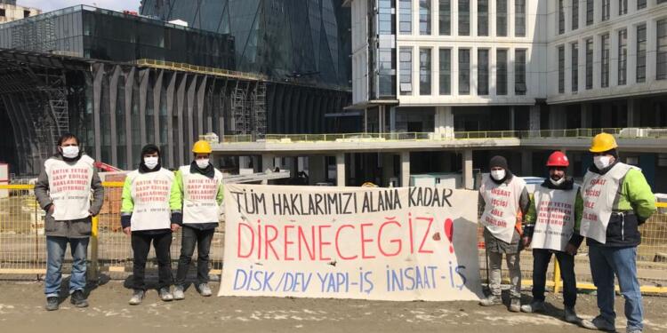 Dev Yapı-İş üyesi işçiler ofisleri işgal etti