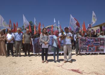 SİHA saldırısı Berxwedan Kampı’nda protesto edildi 