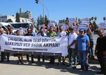 Gemont işçilerinden eylem: Haklarımızı verin