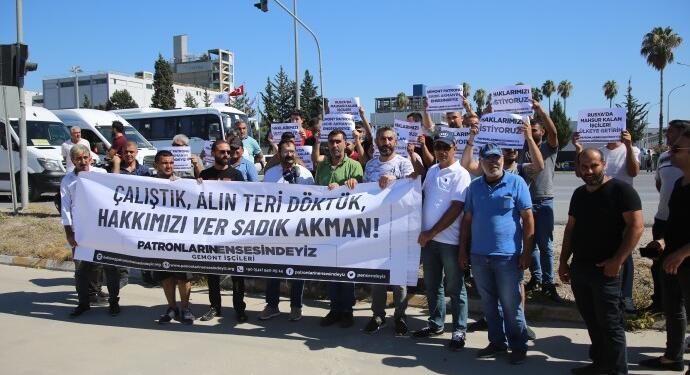 Gemont işçilerinden eylem: Haklarımızı verin