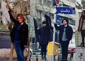 İranlı kadınlar kıyafet dayatmasına karşı başörtüleri atıyor