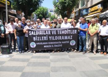 AKP’nin ve polisin Akdeniz Belediyesi’ndeki oyunu protesto edildi