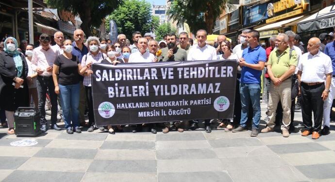 AKP’nin ve polisin Akdeniz Belediyesi’ndeki oyunu protesto edildi