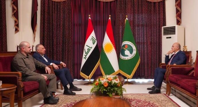 Bafil Talabani Salih ve Kazımi ile bir araya geldi