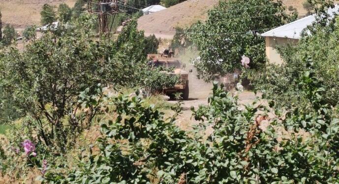 Baskın yapılan Zêvkan Köyü asker ablukasına alındı