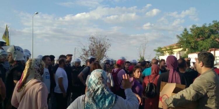 ETF işçileri direniyor: Polis müdahale etti, patron malları kaçırdı