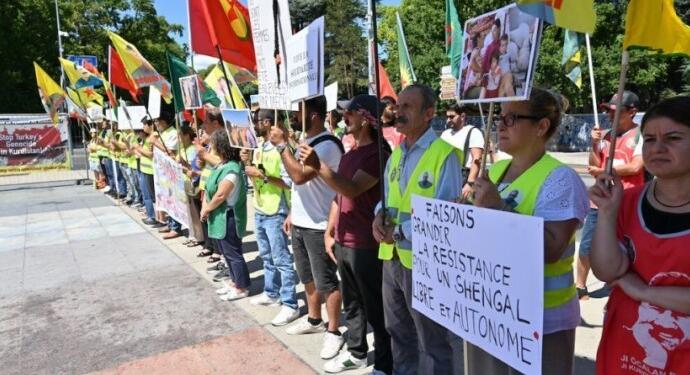 Êzidîler Avrupa’nın birçok kentinde anıldı: BM’ye mektup yollandı