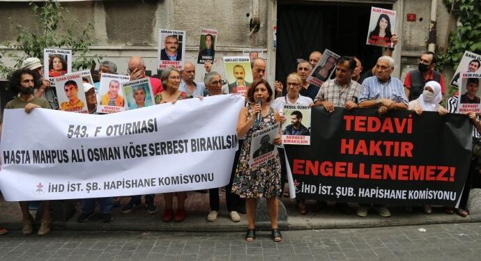 İHD, Ali Osman Köse’nin durumuna dikkat çekti: Tahliye edilmeli