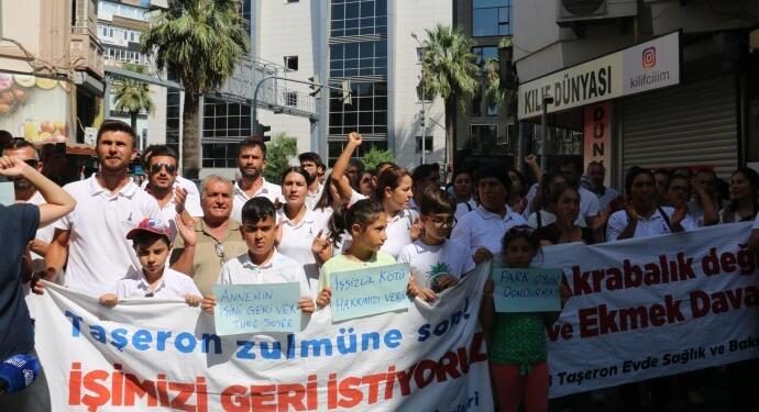 İzmir’de işten atılan evde bakım işçileri 18 gündür direniyor