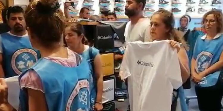 ETF işçileri üretim yaptıkları mağazalarda eylemlerine devam ediyor