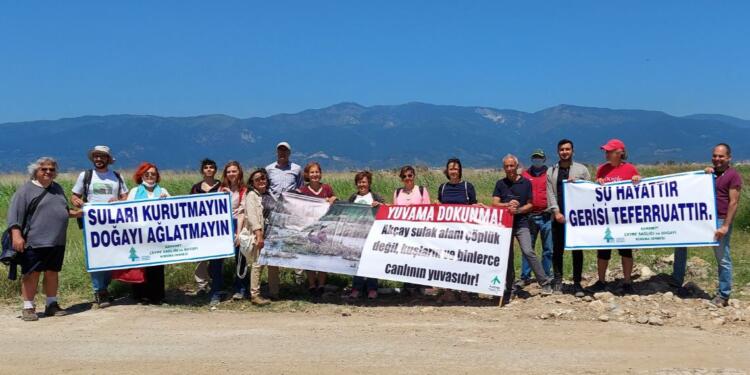 Akçay Sulak Alanı’ndaki projeye durdurma