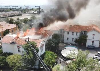 Balıklı Rum Hastanesi’nde yangın çıktı