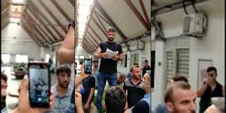 Hal işçileri sigortaların yatırılması talebiyle greve çıktı