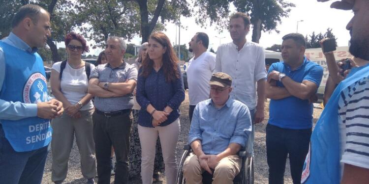 HDP’li vekillerden EFT işçilerine destek