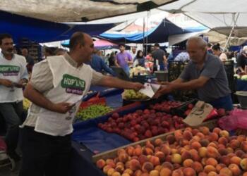 İstanbul mitingi hazırlığı: Bahçelievler’den Silivri’ye esnafla buluşma
