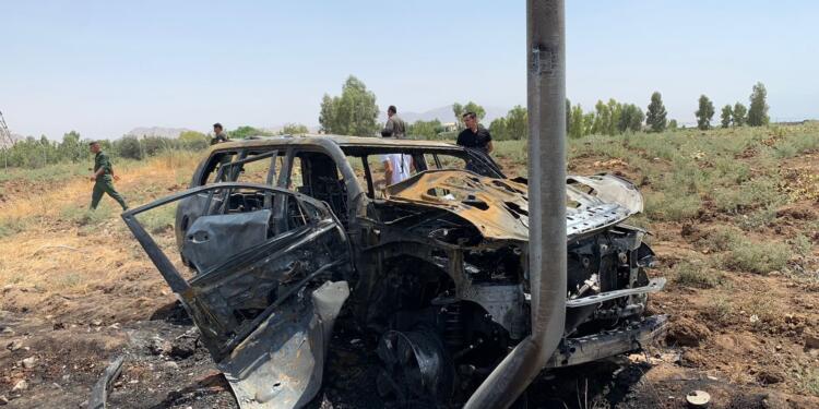 Ranya’da seyir halindeki araca SİHA saldırısı