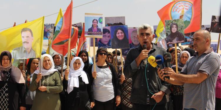 Til Rifat’a SİHA saldırısı protesto edildi