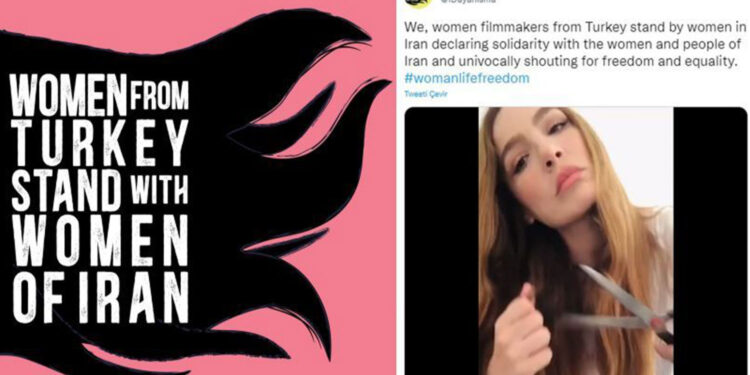 Kadın sinemacılar saçlarını kesti: Jin jiyan azadî