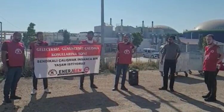 Biyogaz işçileri eylemde: Atılan işçiler geri alınsın